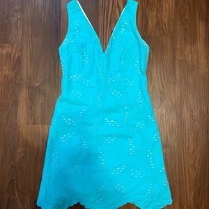 Lilly Pulitzer Blue Lace Pattern Minidress